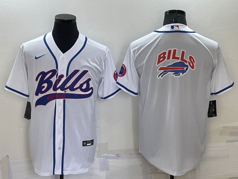 Men Buffalo Bills Blank White 2022 Nike Co branded NFL Jersey1->buffalo bills->NFL Jersey